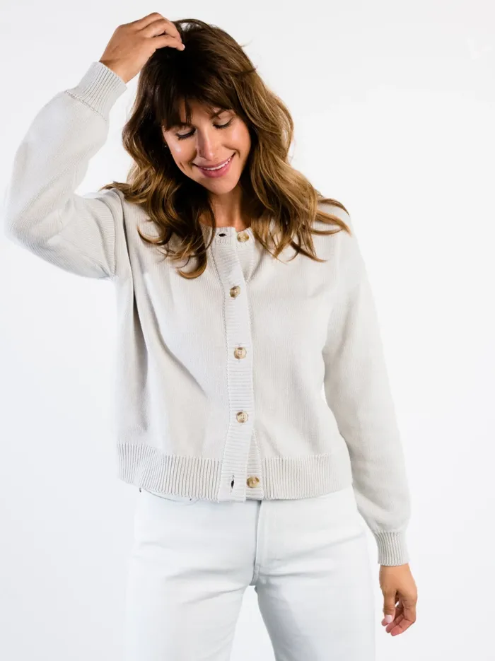 Sweaters Able Women Willow Classic Cardigan Chalk