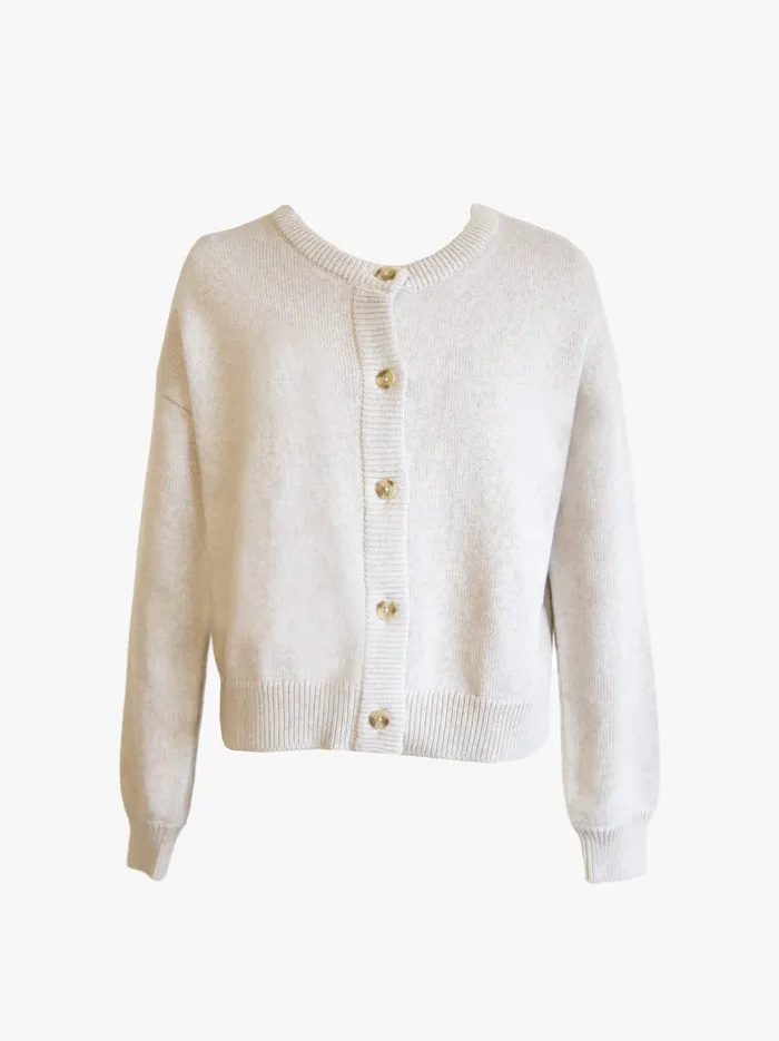 Sweaters Able Women Willow Classic Cardigan Chalk