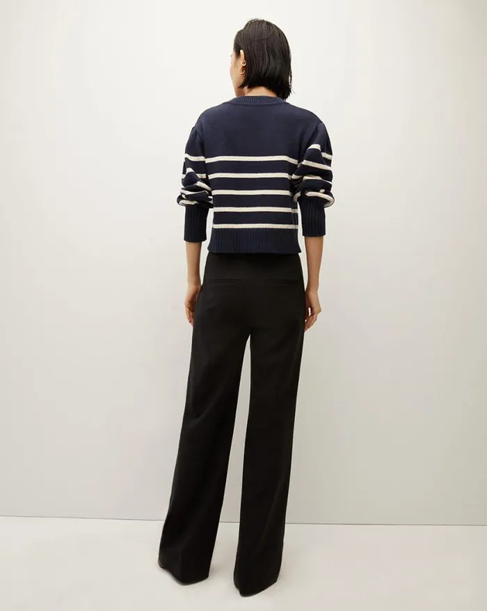 Sweaters Shop Veronica Beard Kylin Striped Cardigan Navyecru