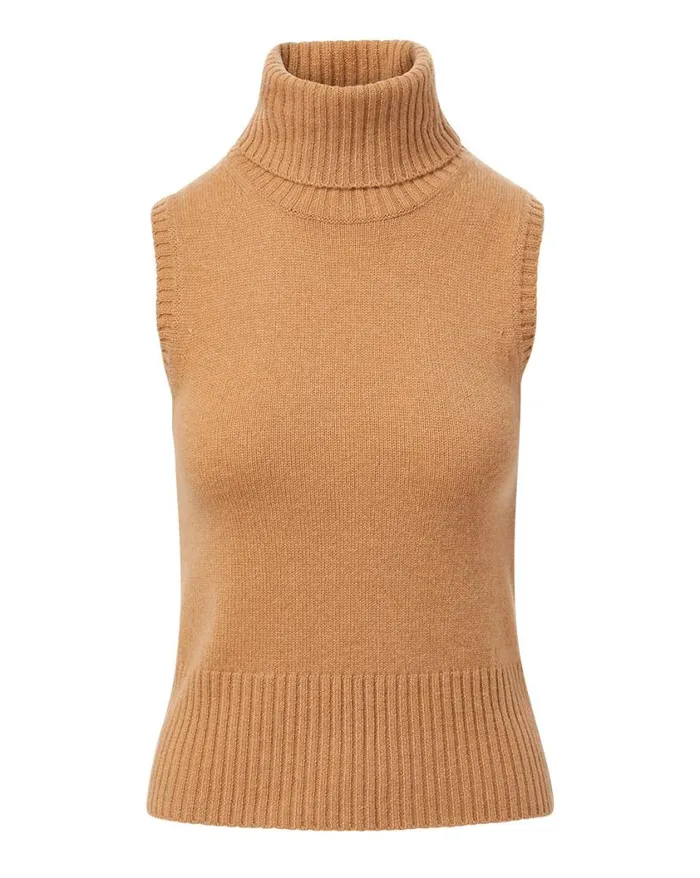 Sweaters Shop Veronica Beard Mazzy Cashmere Shell Camel