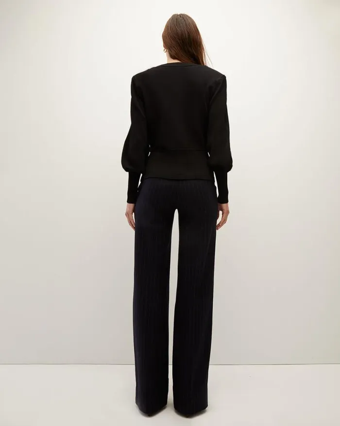 Sweaters Shop Veronica Beard Tabisa Wrap Pullover Black