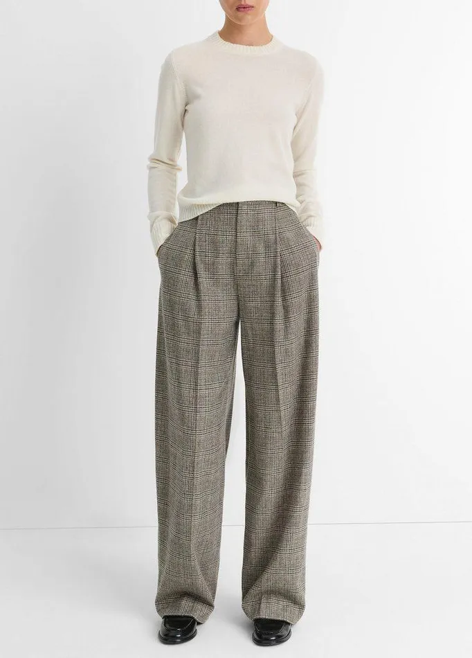 Sweaters Women Vince Cashmere Crew Neck Sweater Off White