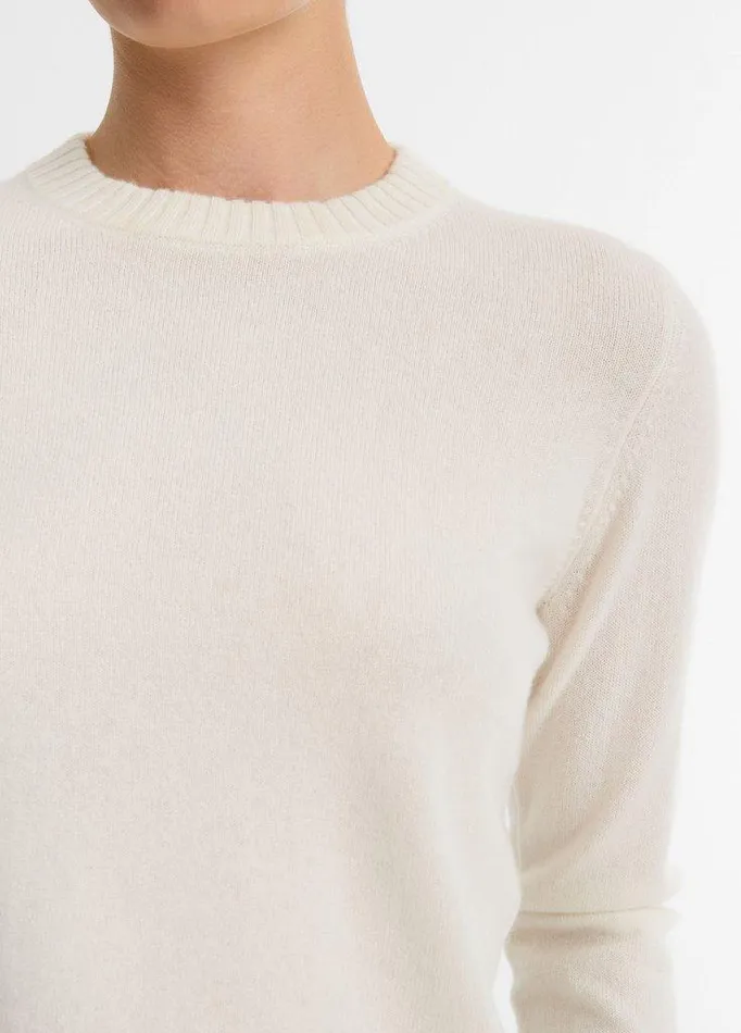 Sweaters Women Vince Cashmere Crew Neck Sweater Off White Sweaters Women Vince Cashmere Crew Neck Sweater Off White