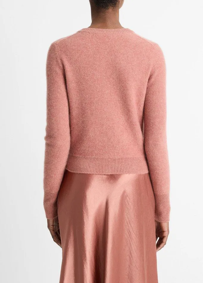 Sweaters Women Vince Plush Cashmere Cardigan Heather Vintage Rose Sweaters Women Vince Plush Cashmere Cardigan Heather Vintage Rose
