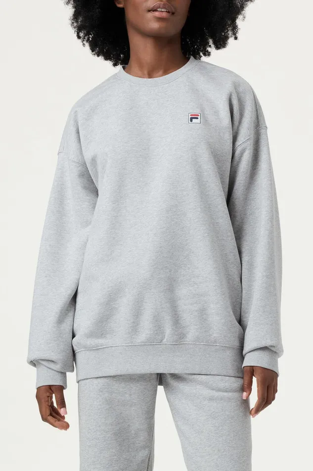 Sweatshirts and Hoodies Women Fila Classic Relaxed Sweatshirt 050 Grey Heather Sweatshirts and Hoodies Women Fila Classic Relaxed Sweatshirt 050 Grey Heather