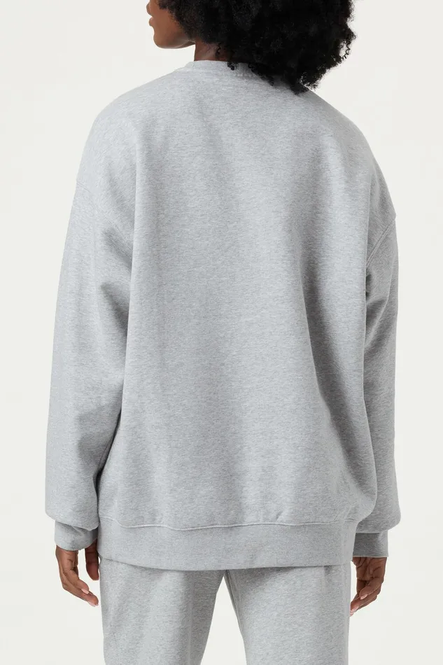 Sweatshirts and Hoodies Women Fila Classic Relaxed Sweatshirt 050 Grey Heather Sweatshirts and Hoodies Women Fila Classic Relaxed Sweatshirt 050 Grey Heather