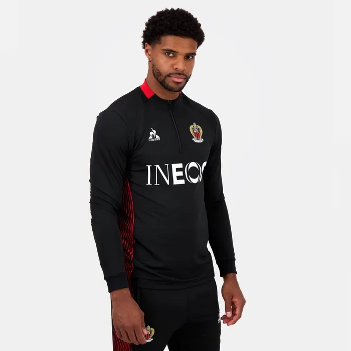 Sweatshirts Men Le Coq Sportif OGC Nice 8211 Training Resistance Sweatshirt Black Sweatshirts Men Le Coq Sportif OGC Nice 8211 Training Resistance Sweatshirt Black