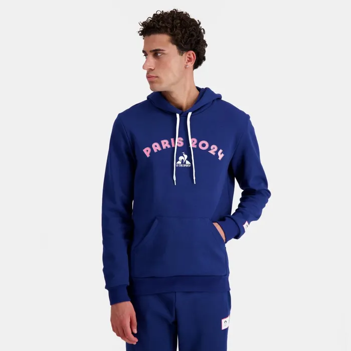 Sweatshirts Men Le Coq Sportif Paris 2024 Hoodie Blue Depths