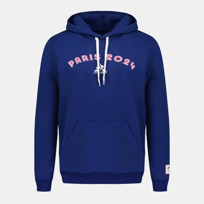 Sweatshirts Men Le Coq Sportif Paris 2024 Hoodie Blue Depths