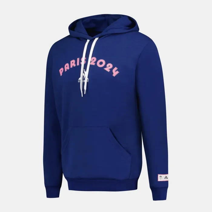 Sweatshirts Men Le Coq Sportif Paris 2024 Hoodie Blue Depths