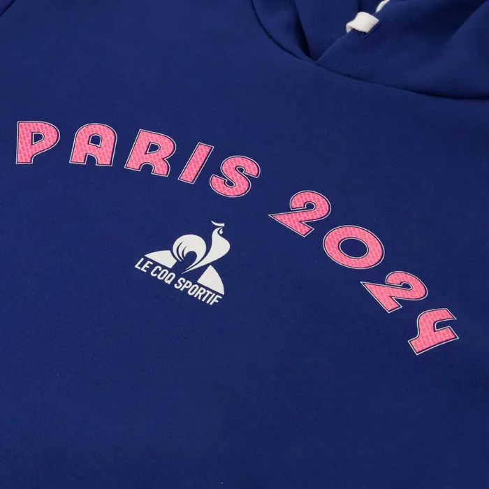 Sweatshirts Men Le Coq Sportif Paris 2024 Hoodie Blue Depths