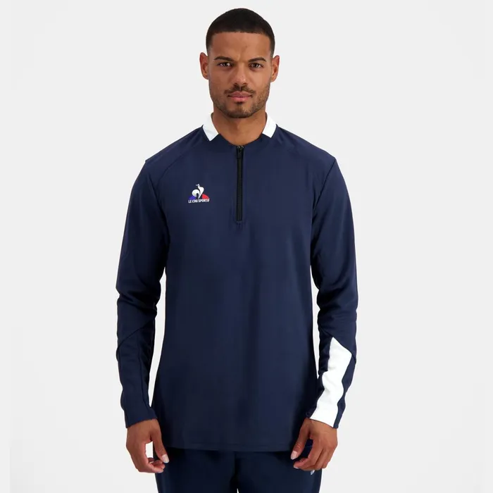 Sweatshirts Men Le Coq Sportif Training Sweatshirt Dress Blues