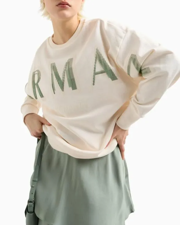Sweatshirts Without Hood White Women Armani Matching Sets Sweatshirts Without Hood White Women Armani Matching Sets