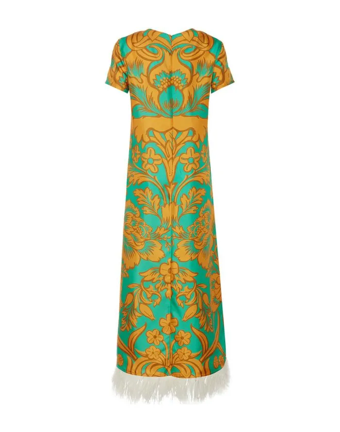 Swing Dress With Feathers Vava Place Turquoise Women La Double J Dresses Swing Dress With Feathers Vava Place Turquoise Women La Double J Dresses