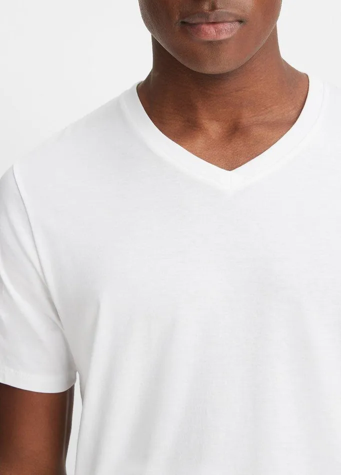 TShirts and Polos Men Vince Pima Cotton VNeck TShirt Optic White TShirts and Polos Men Vince Pima Cotton VNeck TShirt Optic White