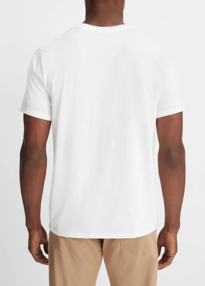 TShirts and Polos Men Vince Pima Cotton VNeck TShirt Optic White TShirts and Polos Men Vince Pima Cotton VNeck TShirt Optic White