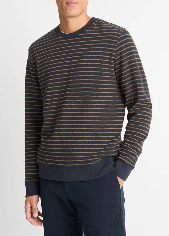 TShirts and Polos Men Vince Slub Stripe CottonBlend LongSleeve TShirt Coastalcedar TShirts and Polos Men Vince Slub Stripe CottonBlend LongSleeve TShirt Coastalcedar
