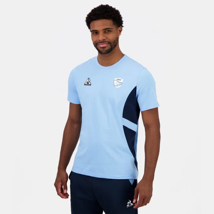 Tshirts And Tops Men Le Coq Sportif Aviron Bayonnais TShirt Fly Blue