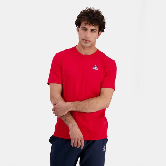Tshirts And Tops Men Le Coq Sportif Essentiels Tshirt Homme Pur Rouge
