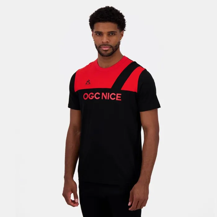 Tshirts And Tops Men Le Coq Sportif OGC Nice TShirt Blackred N