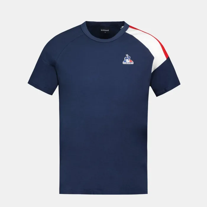 Tshirts And Tops Men Le Coq Sportif Tricolore Tshirt Homme Dress Blues