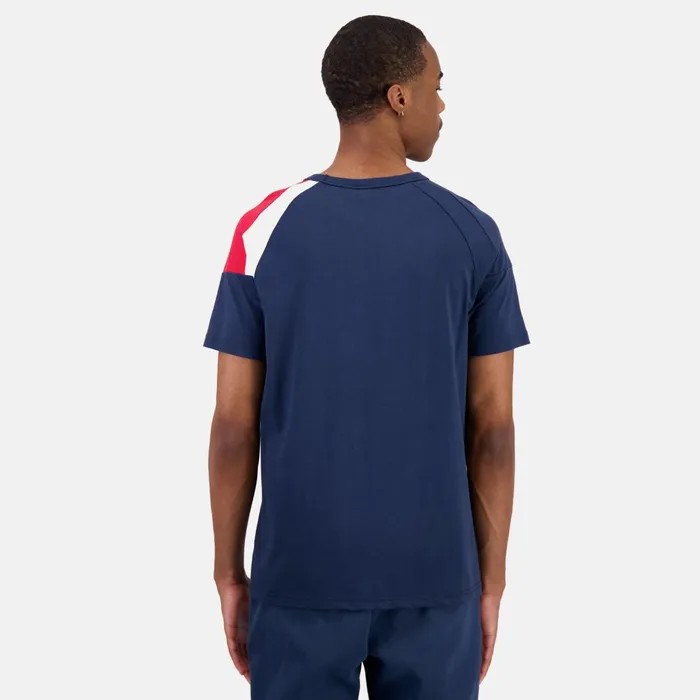Tshirts And Tops Men Le Coq Sportif Tricolore Tshirt Homme Dress Blues