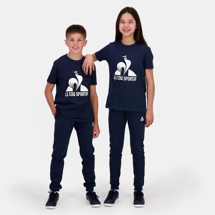 Tshirts Kids Le Coq Sportif Essentiels TShirt Kids Dress Blues Tshirts Kids Le Coq Sportif Essentiels TShirt Kids Dress Blues