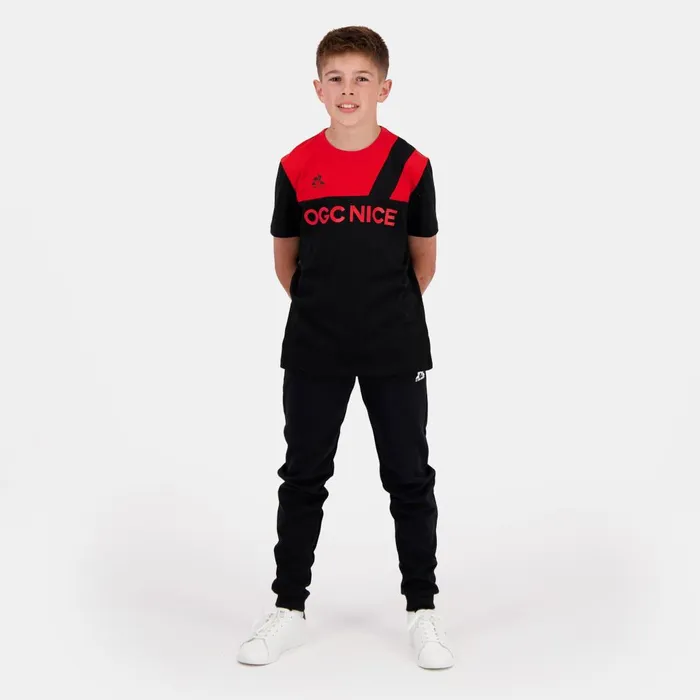 Tshirts Kids Le Coq Sportif OGC Nice TShirt Kids Blackred N