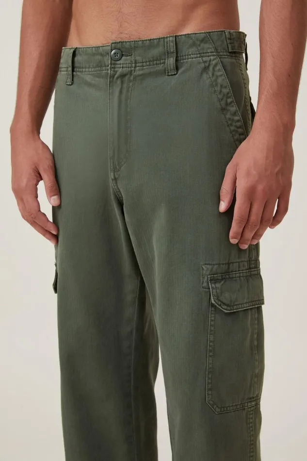 Tactical Cargo Pant Vintage Army Green Herringbone Men Cotton On Pants Tactical Cargo Pant Vintage Army Green Herringbone Men Cotton On Pants