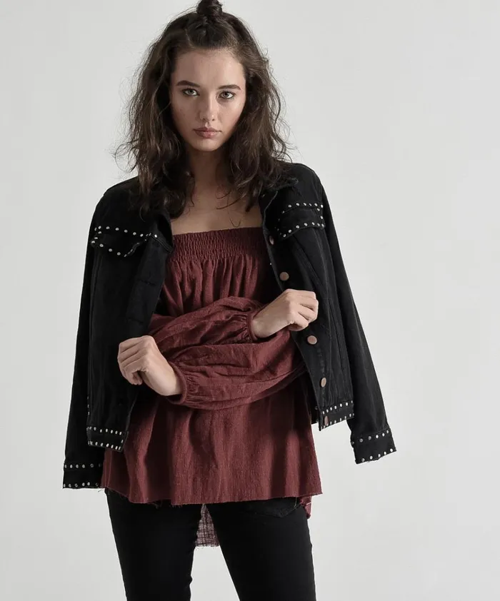 TAHITIAN PEARL MUSLIN TOP 0 Women One Teaspoon Tops TAHITIAN PEARL MUSLIN TOP 0 Women One Teaspoon Tops