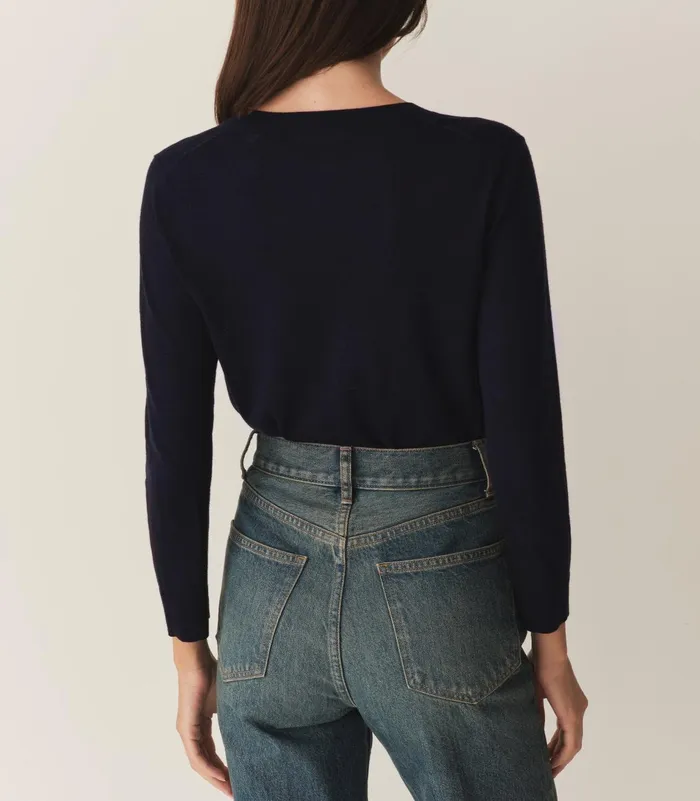 Tees Women DEN Albany Knit Henley Deep Navy