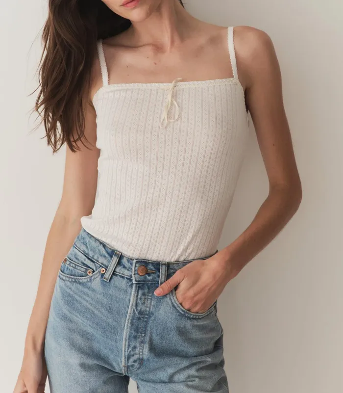 Tees Women DEN Ligea Tank Salt Tees Women DEN Ligea Tank Salt