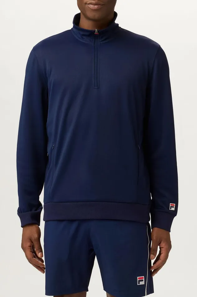 Tennis Men Fila Long Sleeve 14 Zip Tennis Men Fila Long Sleeve 14 Zip
