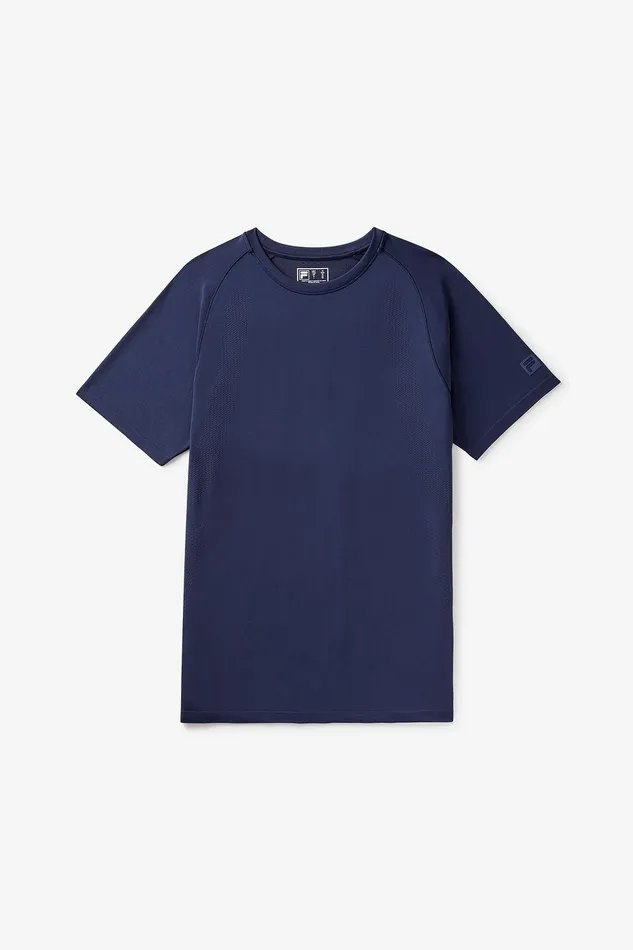 Tennis Men Fila Lucky Ace Short Sleeve Seamless Crew 400 Fila Navy