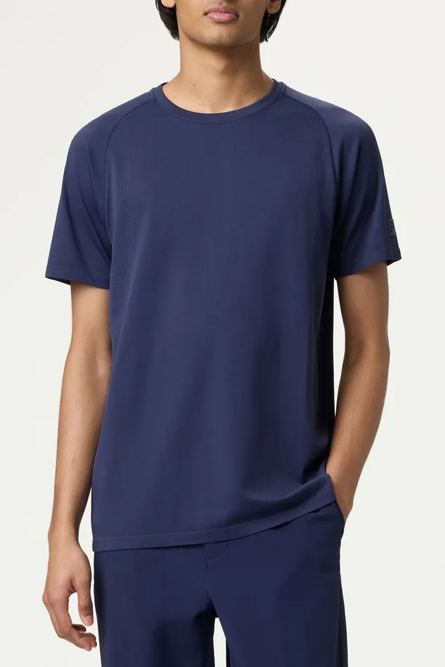Tennis Men Fila Lucky Ace Short Sleeve Seamless Crew 400 Fila Navy Tennis Men Fila Lucky Ace Short Sleeve Seamless Crew 400 Fila Navy