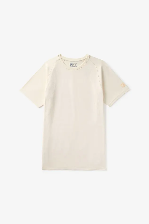 Tennis Men Fila Lucky Ace Short Sleeve Seamless Crew 920 Gardenia