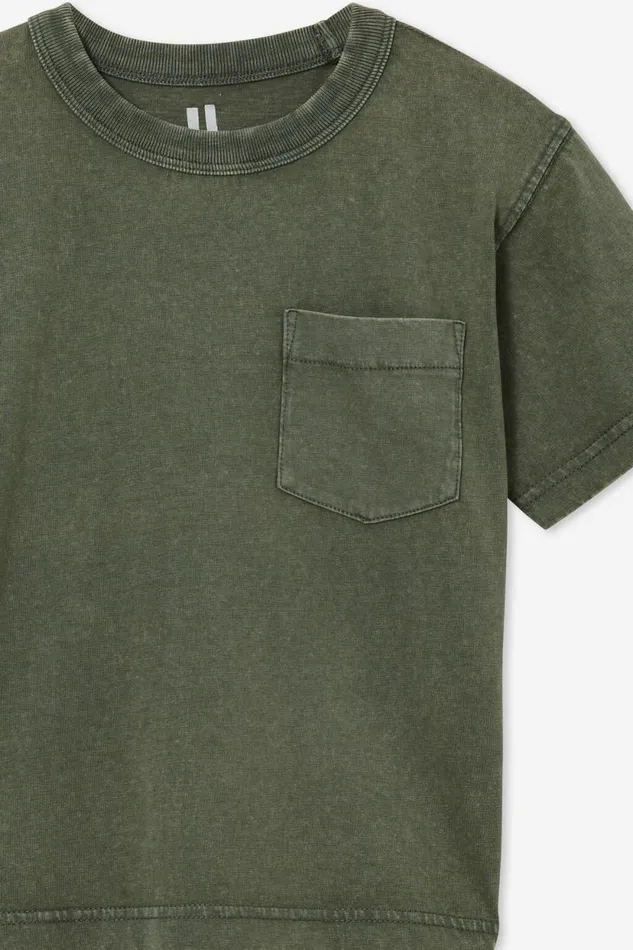 The Essential Short Sleeve Tee Swag Green Wash Boys Cotton On Tops and TShirts The Essential Short Sleeve Tee Swag Green Wash Boys Cotton On Tops and TShirts