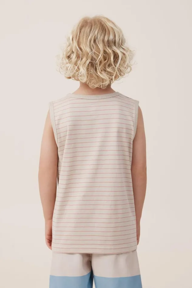 The Essential Tank Rainy Dayclay Pigeon Stripe Boys Cotton On Tops and TShirts The Essential Tank Rainy Dayclay Pigeon Stripe Boys Cotton On Tops and TShirts