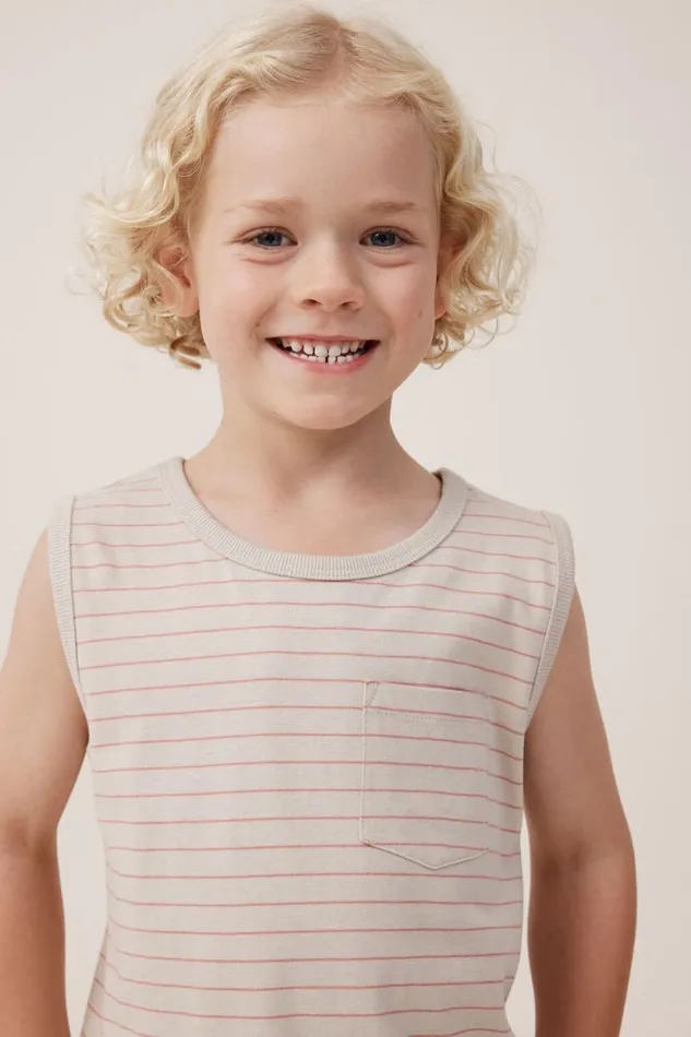 The Essential Tank Rainy Dayclay Pigeon Stripe Boys Cotton On Tops and TShirts The Essential Tank Rainy Dayclay Pigeon Stripe Boys Cotton On Tops and TShirts