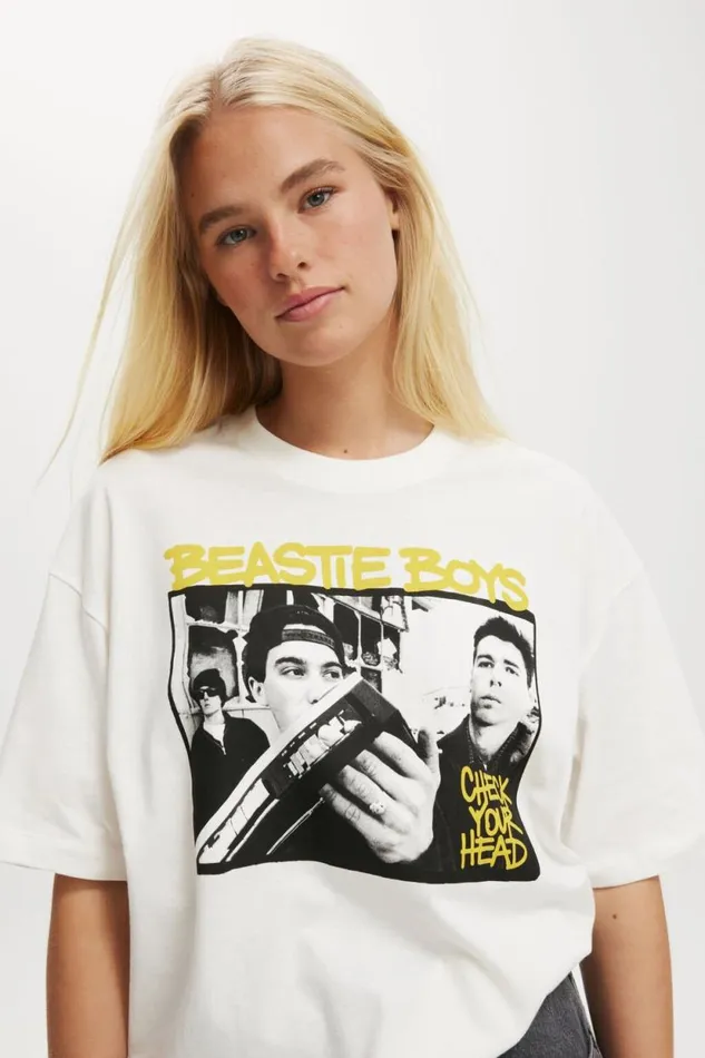 The Lcn Boxy Graphic Tee Lcn Br Beastie Boys Check Your Headvintage W Women Cotton On Tops The Lcn Boxy Graphic Tee Lcn Br Beastie Boys Check Your Headvintage W Women Cotton On Tops