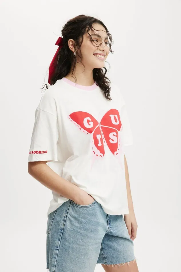 The Lcn Boxy Graphic Tee Lcn Br Olivia Rodrigo Guts Butterflyvw Women Cotton On Tops The Lcn Boxy Graphic Tee Lcn Br Olivia Rodrigo Guts Butterflyvw Women Cotton On Tops