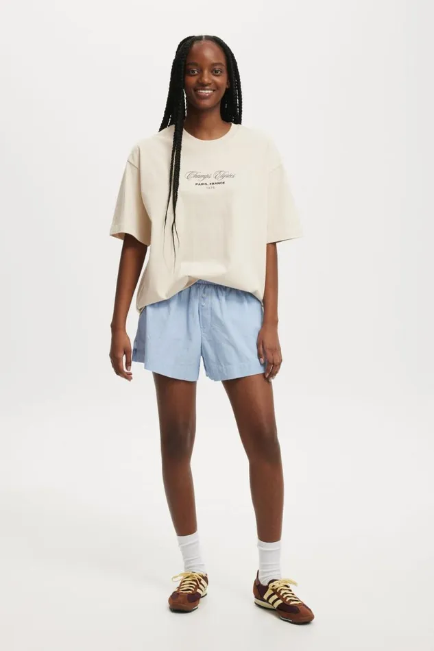 The Premium Boxy Graphic Tee Champs Elysees Franceblondie Women Cotton On Tops The Premium Boxy Graphic Tee Champs Elysees Franceblondie Women Cotton On Tops