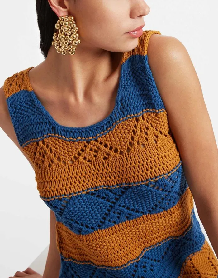 The Yarn Dress Solid Blue Petrol Women La Double J Dresses The Yarn Dress Solid Blue Petrol Women La Double J Dresses