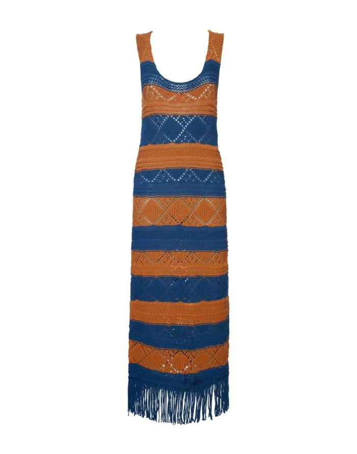 The Yarn Dress Solid Blue Petrol Women La Double J Dresses The Yarn Dress Solid Blue Petrol Women La Double J Dresses
