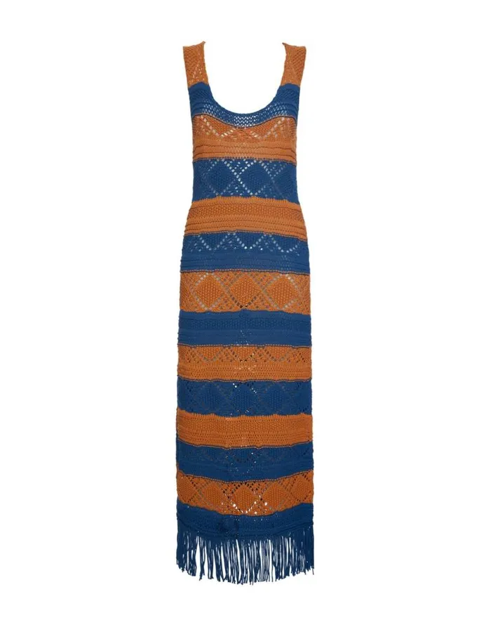The Yarn Dress Solid Blue Petrol Women La Double J Dresses The Yarn Dress Solid Blue Petrol Women La Double J Dresses