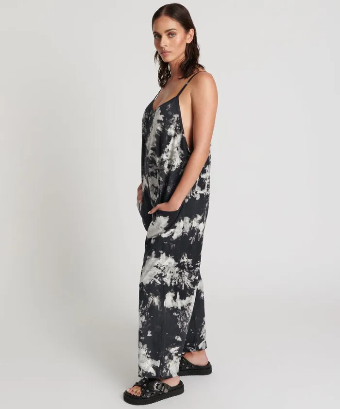 TIE DYE ORGANIC SAVASNA JUMPSUIT Women One Teaspoon Organic Tees TIE DYE ORGANIC SAVASNA JUMPSUIT Women One Teaspoon Organic Tees