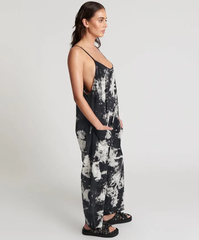TIE DYE ORGANIC SAVASNA JUMPSUIT Women One Teaspoon Organic Tees TIE DYE ORGANIC SAVASNA JUMPSUIT Women One Teaspoon Organic Tees