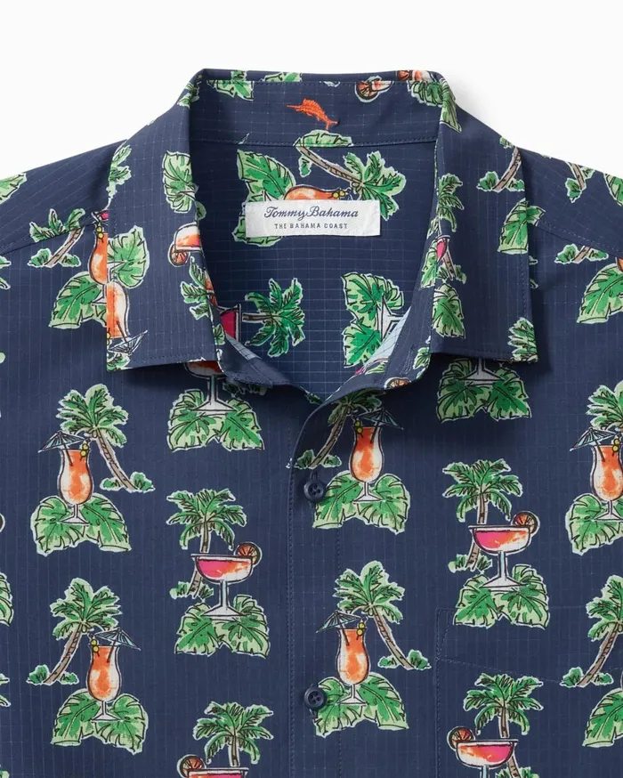 Tommy Bahama Bahama Coast Cocktail Nation IslandZone ShortSleeve Shirt Island Navy Men Shirts Tommy Bahama Bahama Coast Cocktail Nation IslandZone ShortSleeve Shirt Island Navy Men Shirts