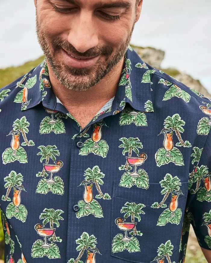 Tommy Bahama Bahama Coast Cocktail Nation IslandZone ShortSleeve Shirt Island Navy Men Shirts Tommy Bahama Bahama Coast Cocktail Nation IslandZone ShortSleeve Shirt Island Navy Men Shirts