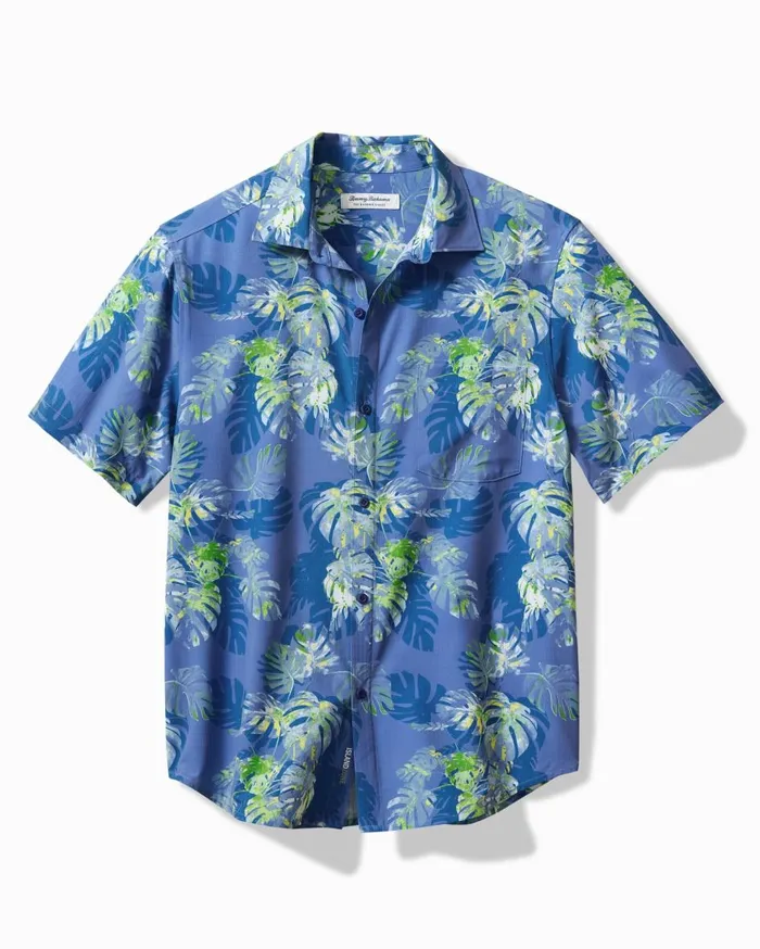 Tommy Bahama Bahama Coast Marina Fronds IslandZone ShortSleeve Shirt Capri Blue Men Shirts Tommy Bahama Bahama Coast Marina Fronds IslandZone ShortSleeve Shirt Capri Blue Men Shirts